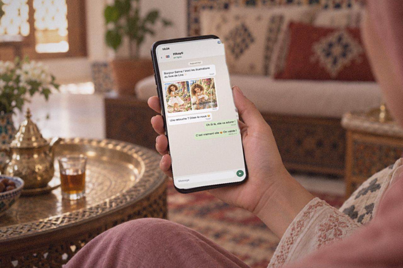Les illustrations envoyées sur WhatsApp
